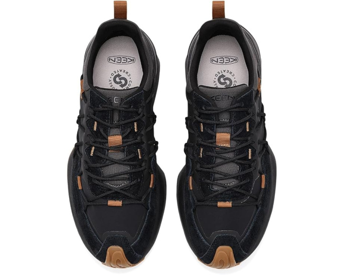 Кроссовки UNEEK Trekker KEEN с инновационной шнуровкой черные