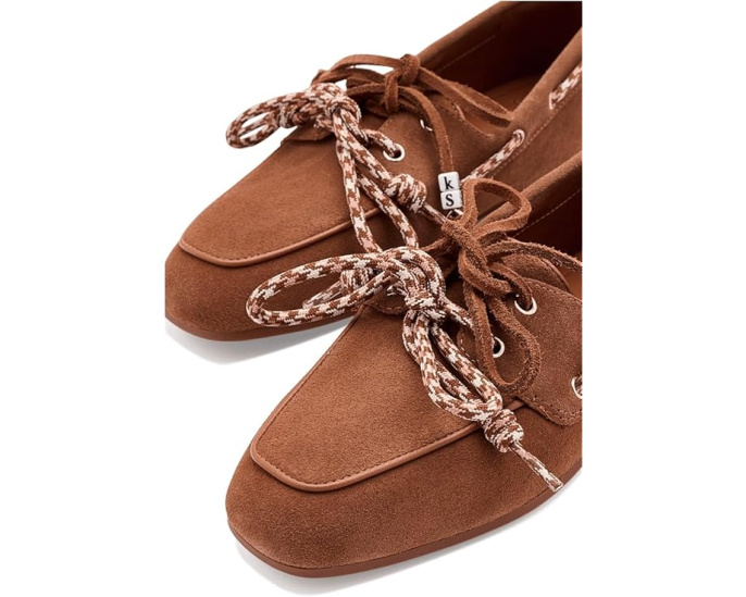 Мокасины Know The Ropes из мягкой замши с квадратным носком
