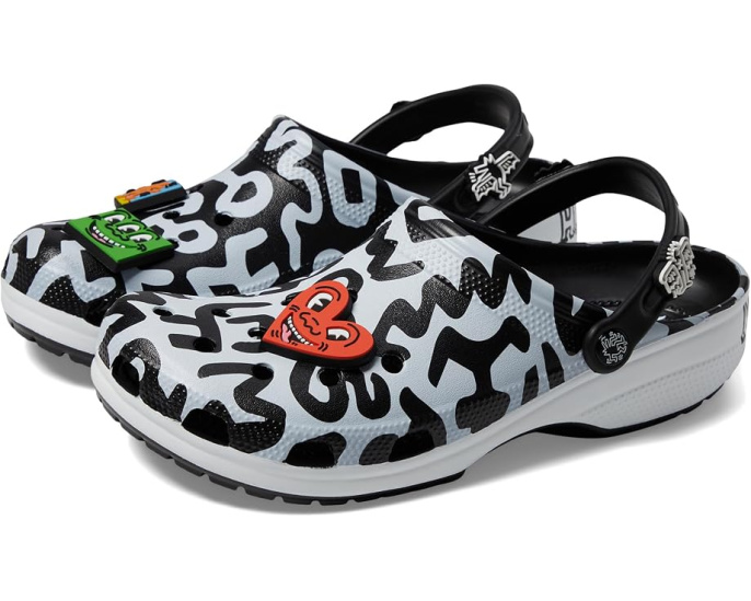 Сабо Crocs Haring Classic Clog с принтом Кита Харинга