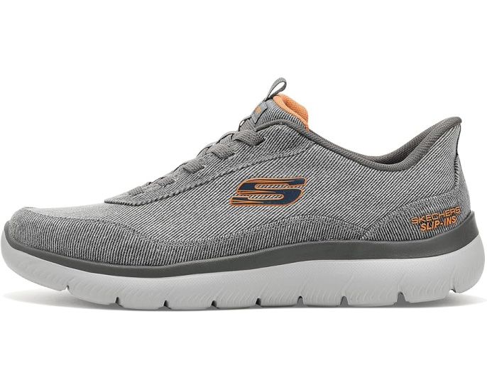 Слипоны SKECHERS Summits Canvas Hands Free из хлопка