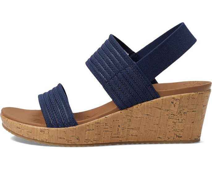 Босоножки Skechers Beverlee Sheer Luck на клине с прозрачным верхом