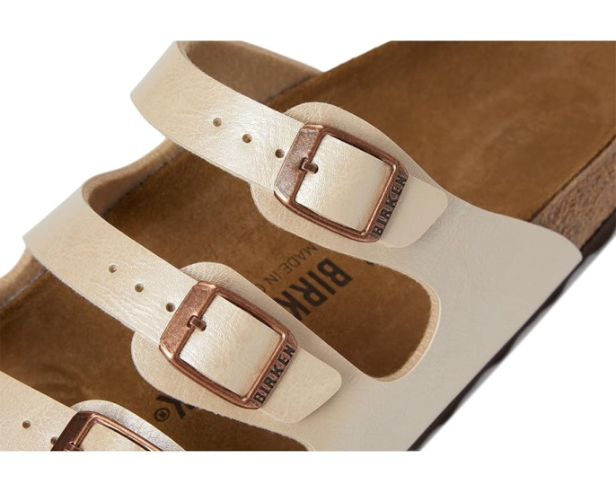 Сандалии Florida от Birkenstock с тремя тонкими регулируемыми ремешками