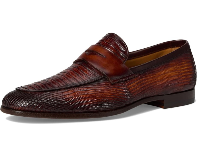 Лоферы Magnanni Vicente из состаренной кожи с ремешком