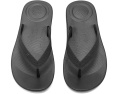 FitFlop Iqushion Textured-Strap Flip-Flops с клиновидным каблуком