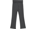 Детские брюки клеш Adidas Black Grey Melange с отворотом