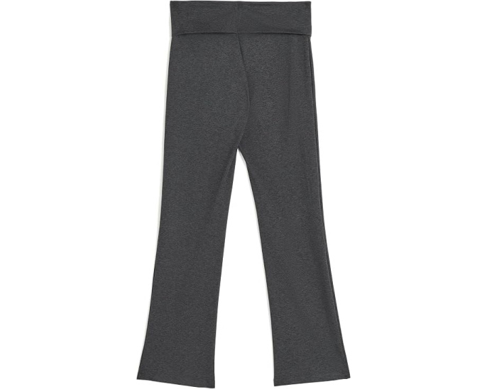 Детские брюки клеш Adidas Black Grey Melange с отворотом