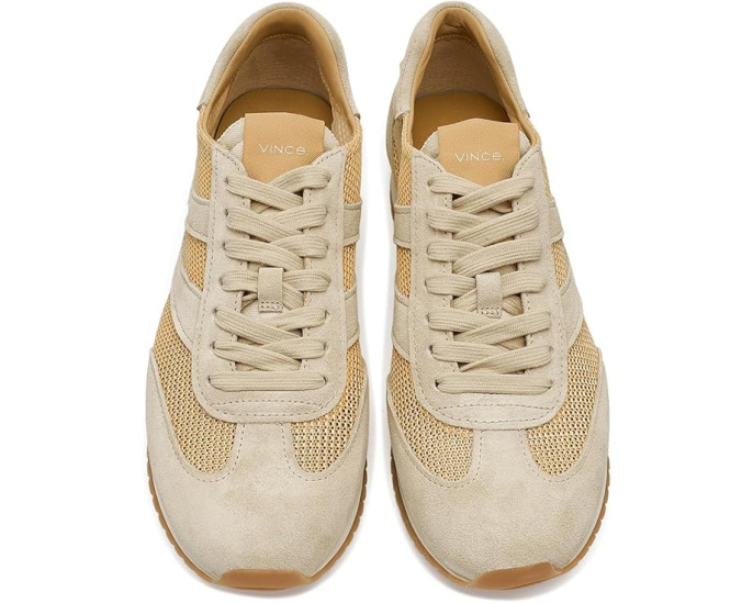 Кроссовки Vince Oasis Runner Raffia-W на шнуровке с текстурой рафии