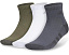 Носки Adidas Cushioned 3.0 3-Pack Quarter Socks хлопковые белые