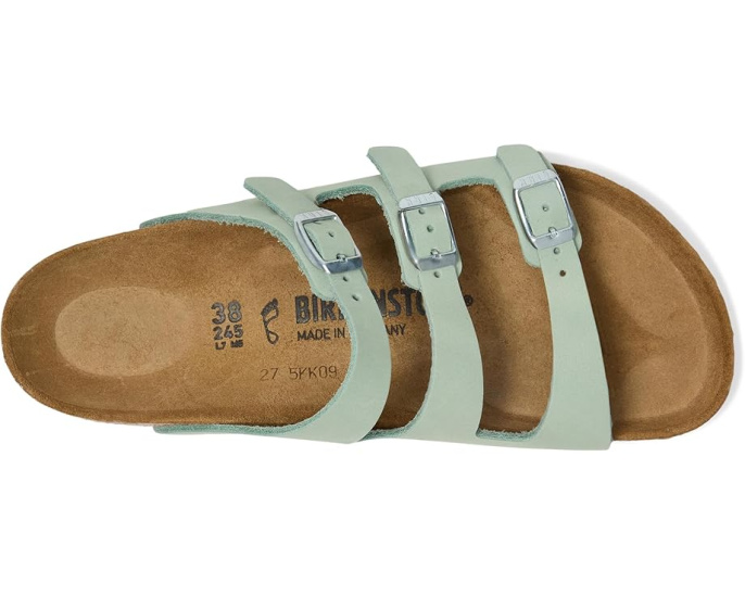 Сандалии Birkenstock Florida из нубука с пробковой стелькой