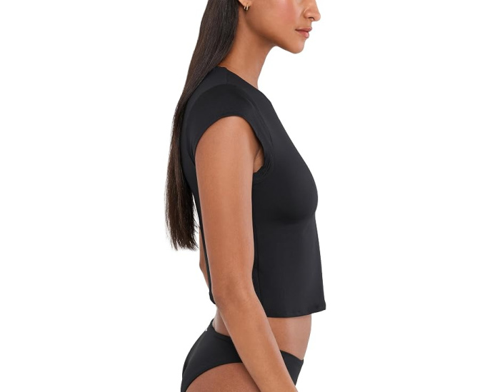 Essential Cap Sleeve Swim Top