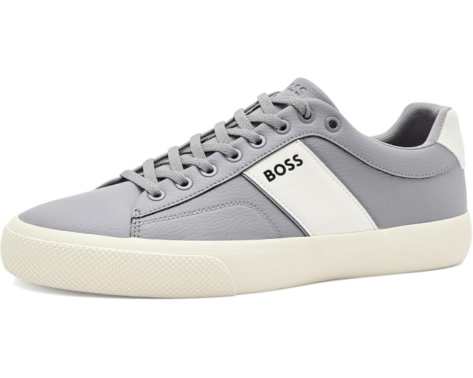 Кеды Aiden Logo Block из кожи от BOSS