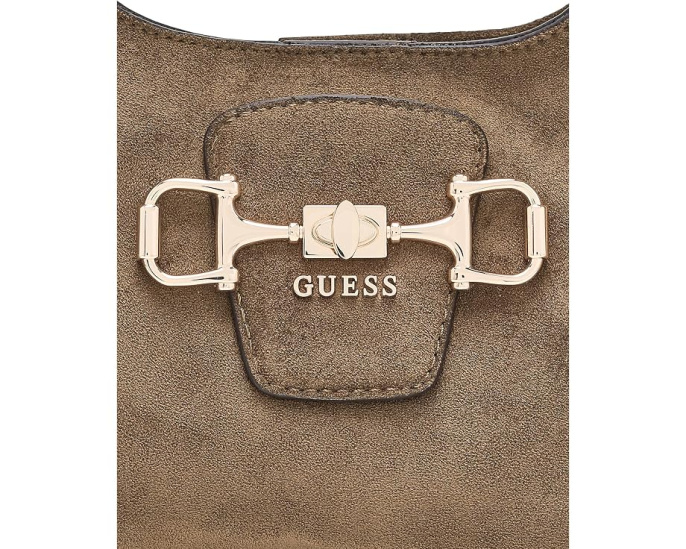 Небольшая сумка GUESS Sunset через плечо, оливкового цвета