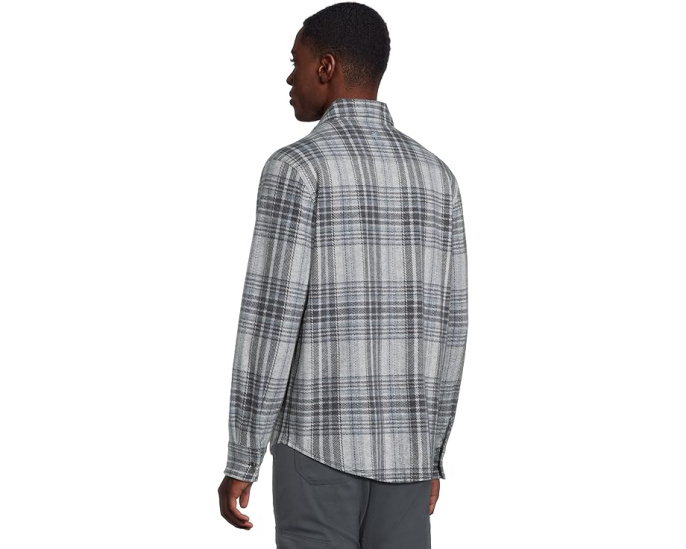 Tommy Bahama Длинная рубашка Fireside Santa Fe в клетку с вышивкой