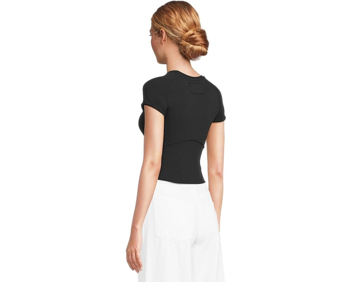 Free People футболка Protagonist с эффектом потертости