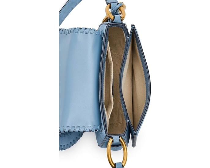 Сумка кроссбоди Josie Medium Saddle Flap с клапаном и регулируемым ремнем от MICHAEL Michael Kors