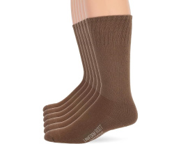 Mens Military Uniform All Season Rib Top Crew Boot Socks 6 Pack