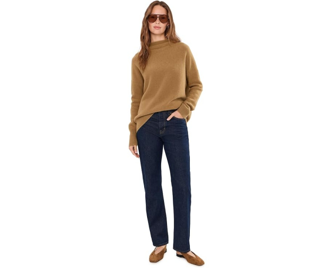 Свитер Boiled Funnel Neck Pullover из кашемира Vince