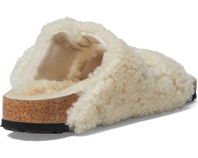 Сандалии Birkenstock Arizona Big Buckle Teddy из овчины с пробковой стелькой