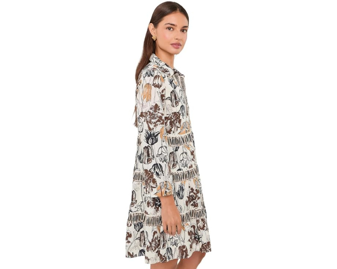 Lilly Pulitzer платье Angie с пояском и воротником