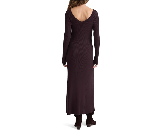 Платье Madewell Nova Vneck Snowy с длинными рукавами и V-образным вырезом