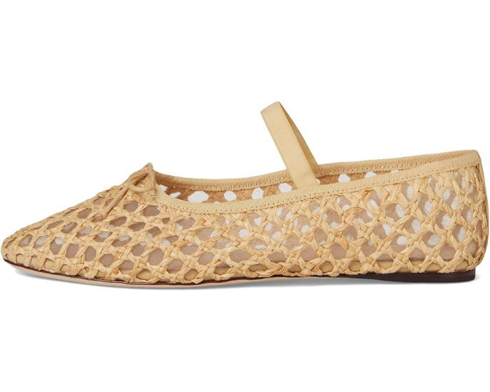Балетки Loeffler Randall Leonie из плетеной кожи с бантом
