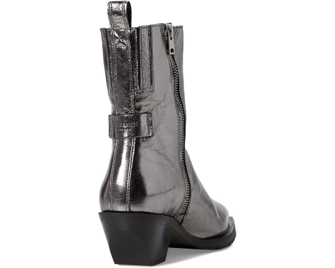 Ботинки AllSaints Bazely с острым носком и молнией на мягком кожаном верхе