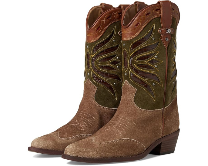 Сапоги Sam Edelman Rylin до икры с ажурными деталями и острым носком