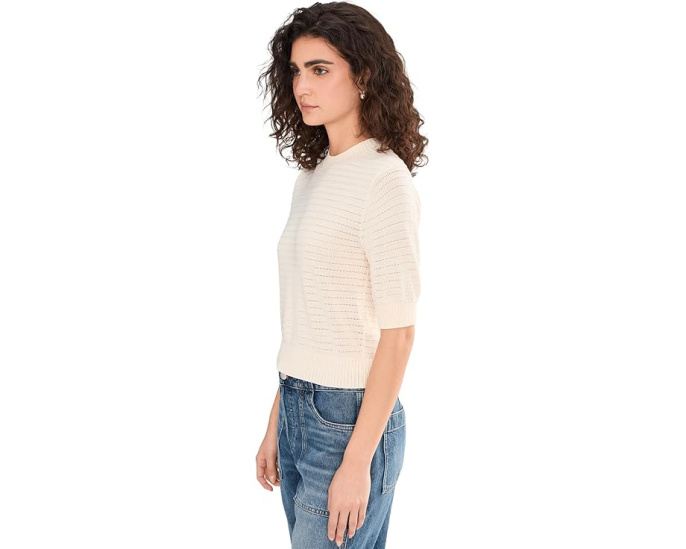 Футболка Madewell Ella с коротким рукавом и строчкой