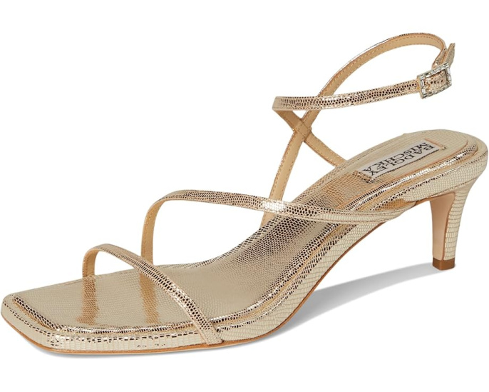 Badgley Mischka Gracelyn туфли на низком каблуке с ремешками и тиснением под змею