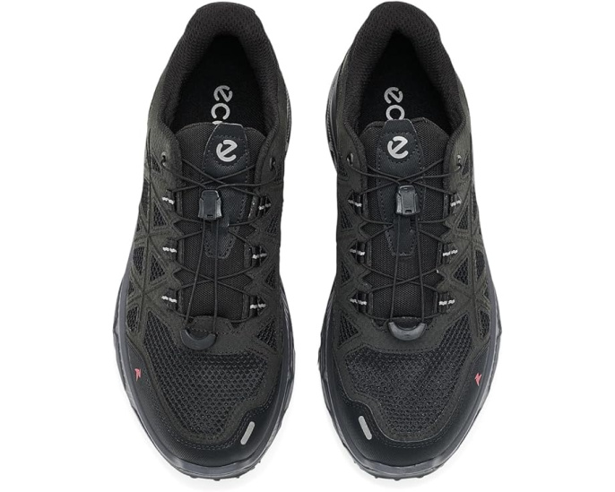 ECCO Receptor XP Breathru Toggle черные треккинговые кроссовки из текстиля