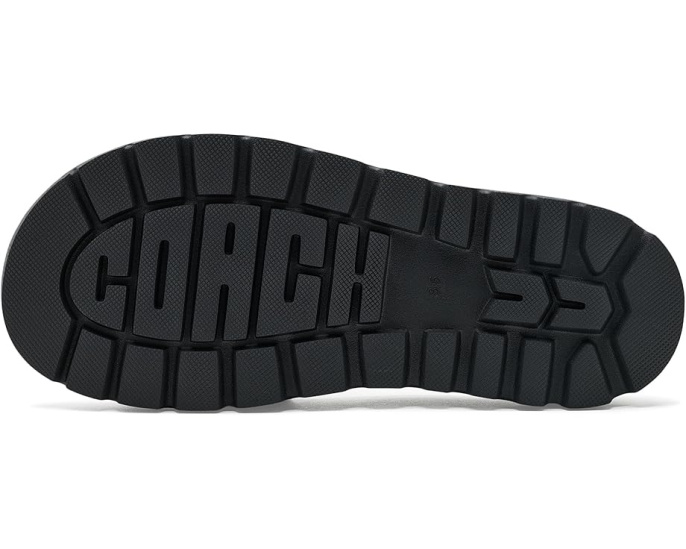 Сандалии Brynn Leather Slide из кожи бренда COACH