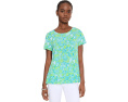 Топ Lilly Pulitzer Etta с круглым вырезом из пима-хлопка