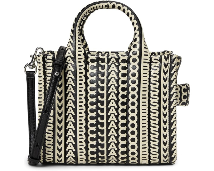 Сумка кроссбоди Marc Jacobs The Monogram Leather Crossbody Tote Bag с монограммой
