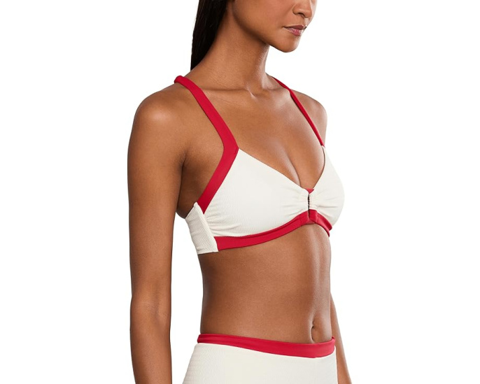 Бралетт Bandwave Multi Fit Trim Front Seafolly в полоску