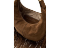 Сумка Madewell The Essential Curve Medium Shoulder Bag с бахромой из замши
