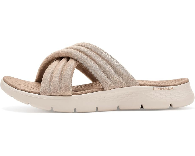 Сандалии SKECHERS GO Walk Flex с объемной поперечной полосой и амортизацией