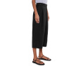 Брюки Eileen Fisher из органического льна с защипами и укороченной длиной