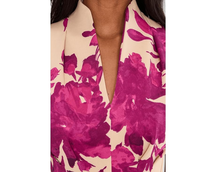 Calvin Klein Платье Sleeveless Floral Scuba A-line с цветочным принтом