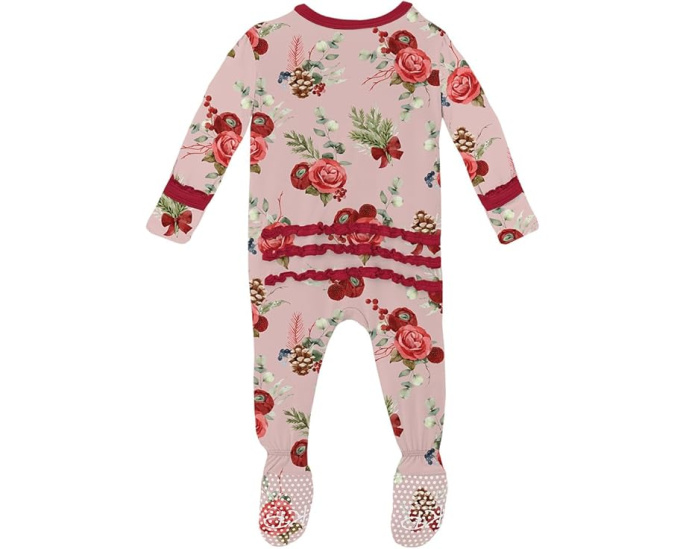 Комбинезон Print Muffin Ruffle Footie от Kickee Pants с двухсторонней молнией