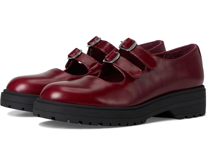 Балетки Steve Madden Alba с ремешками в стиле Mary Jane и квадратным каблуком