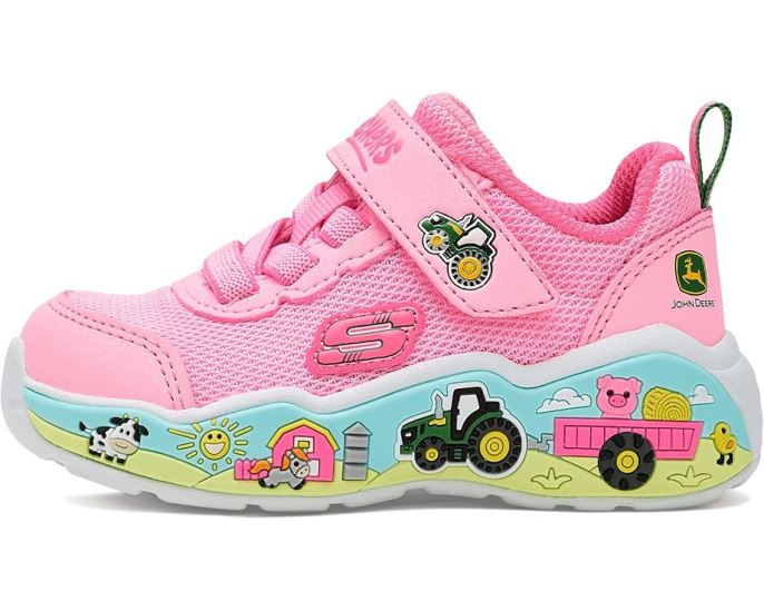 Детские кроссовки SKECHERS KIDS x John Deere с фермерским принтом