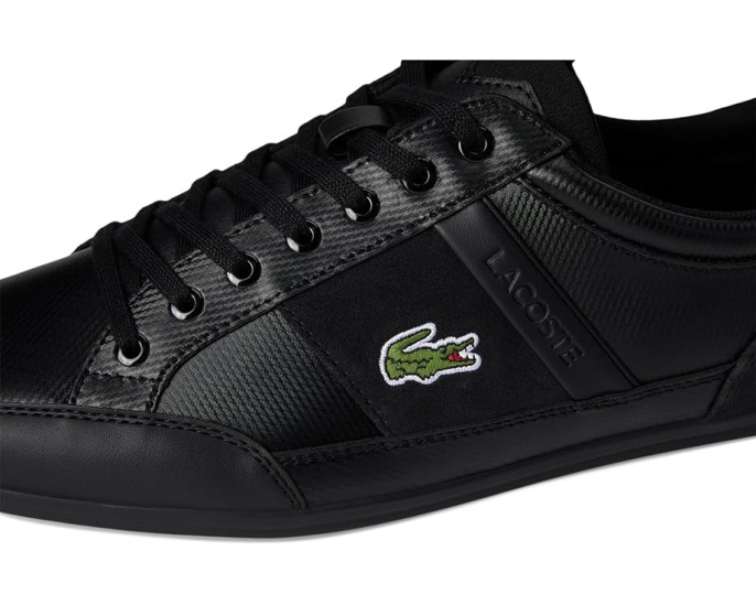 Кроссовки Lacoste Chaymon Tonal с кожаным верхом и контрастной окантовкой