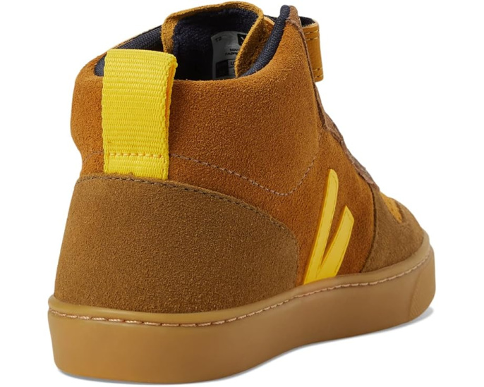 Детские кроссовки VEJA Small V-10 M из замши на липучке