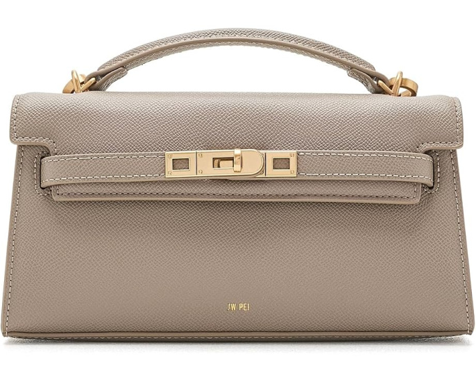 Сумка Noor Top Handle Bag JW PEI с тиснением под крокодила