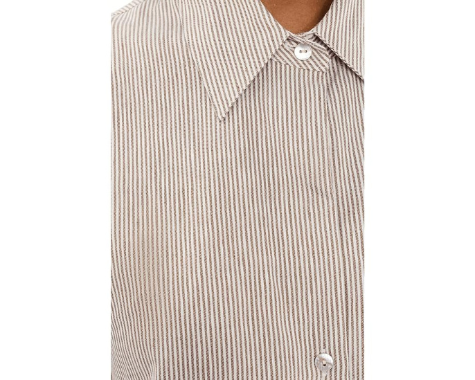 Блузка Vince Ticking Stripe с коротким рукавом