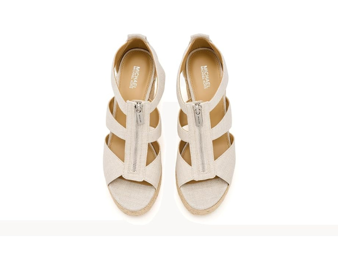 Сандалии Etta Wedge на танкетке с платформой из джута MICHAEL Michael Kors