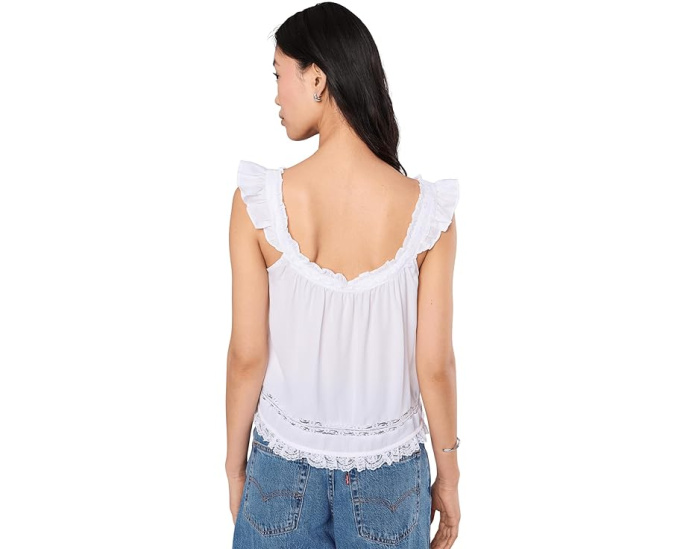 Топ Free People Mabel с рюшами и застежкой на пуговицах