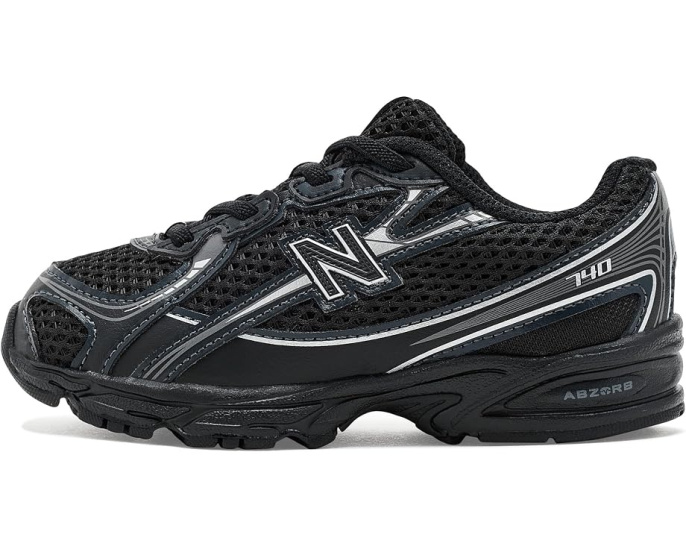 New Balance детские кроссовки 740 Bungee Lace черные