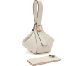 Madewell The Sculpted Metal Wristlet Bag из органической кожи