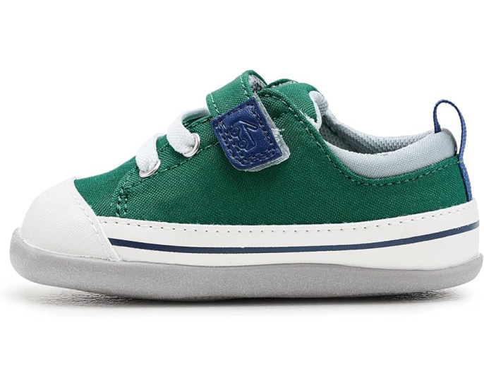 See Kai Run Первые шаги Stevie Mini из денима с гибкой подошвой для малышей